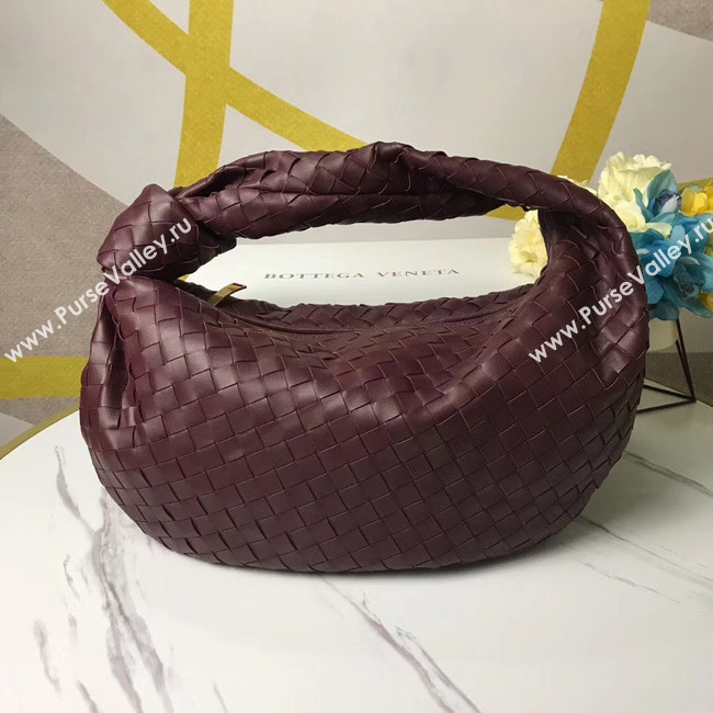 Bottega Veneta Original Weave Leather Bag BV4589 Burgundy