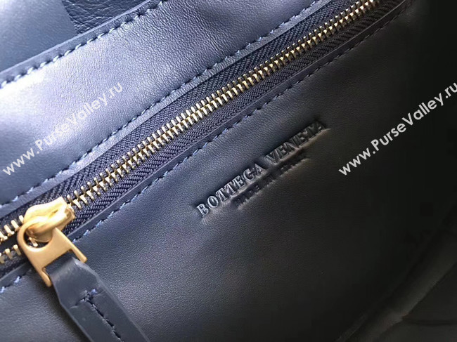 Bottega Veneta Sheepskin Weaving Original Leather 578004 Navy Blue
