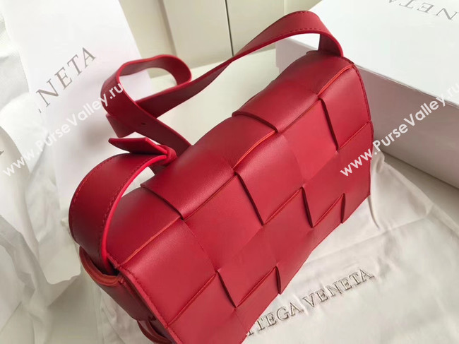 Bottega Veneta Sheepskin Weaving Original Leather 578004 red