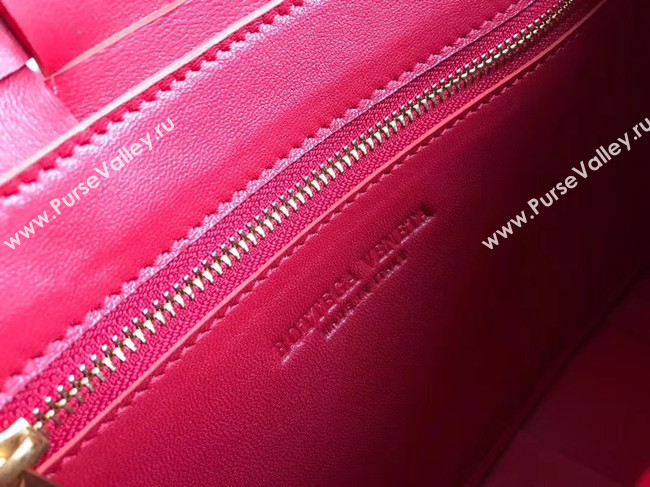 Bottega Veneta Sheepskin Weaving Original Leather 578004 red