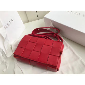 Bottega Veneta Sheepskin Weaving Original Leather 578004 red