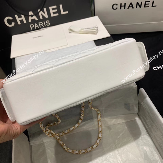 CHANEL 2020 New Style Original Leather AS1168 white