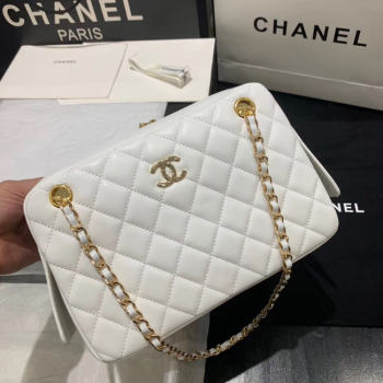 CHANEL 2020 New Style Original Leather AS1168 white