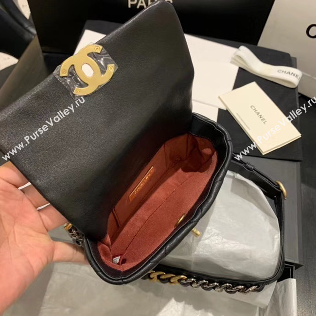 Chanel 19 Bodypack Sheepskin Leather AS1163 black