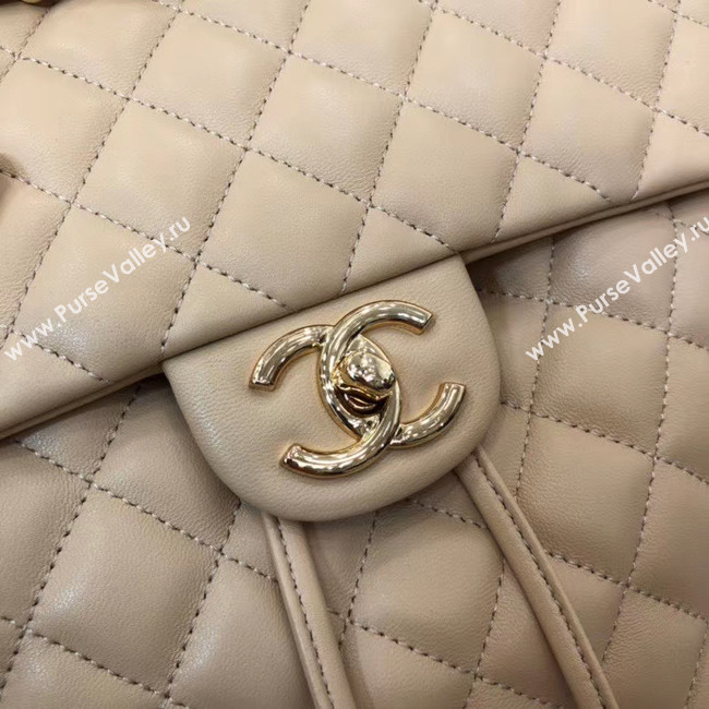 Chanel Backpack Sheepskin Original Leather 83431 Beige