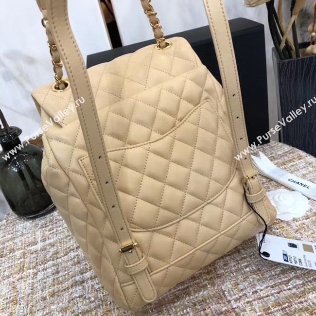 Chanel Backpack Sheepskin Original Leather 83431 Beige