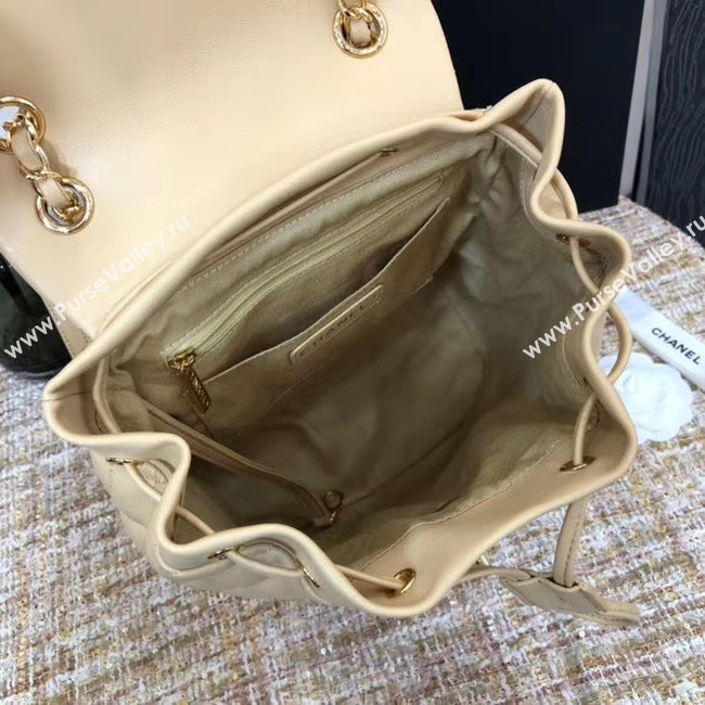 Chanel Backpack Sheepskin Original Leather 83431 Beige