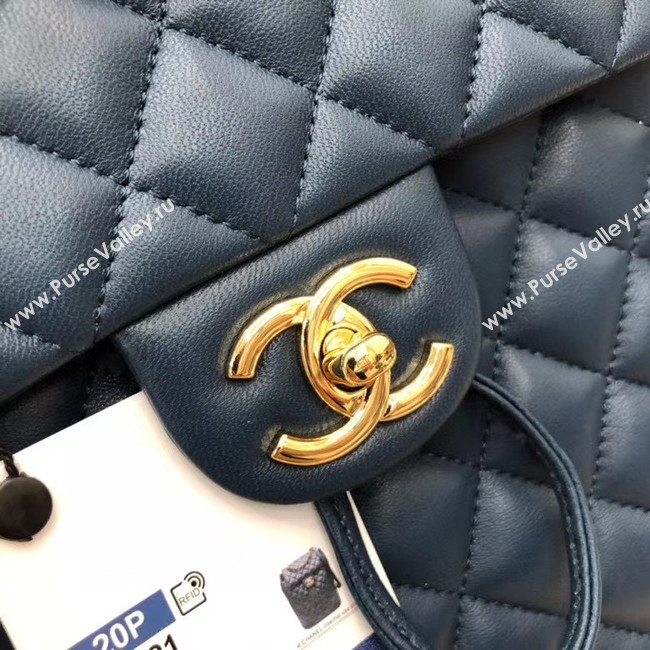 Chanel Backpack Sheepskin Original Leather 83431 blue