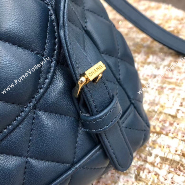 Chanel Backpack Sheepskin Original Leather 83431 blue