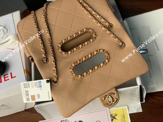 Chanel Flap Bag Original Sheepskin Leather AS1466 apricot