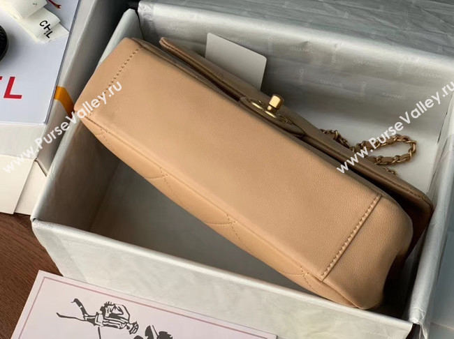 Chanel Flap Bag Original Sheepskin Leather AS1466 apricot