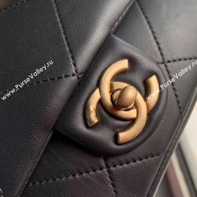 Chanel Flap Bag Original Sheepskin Leather AS1466 black