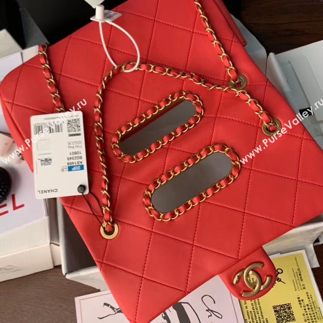 Chanel Flap Bag Original Sheepskin Leather AS1466 red