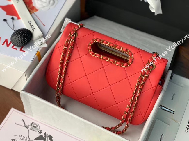 Chanel Flap Bag Original Sheepskin Leather AS1466 red