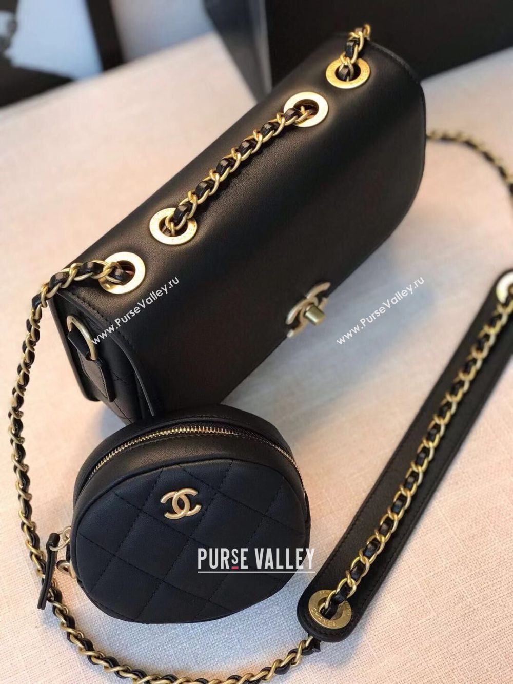 Chanel Original Leather Bag C5787 Black