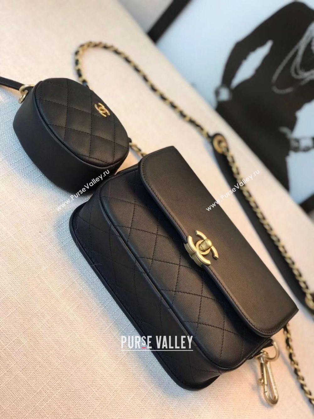 Chanel Original Leather Bag C5787 Black