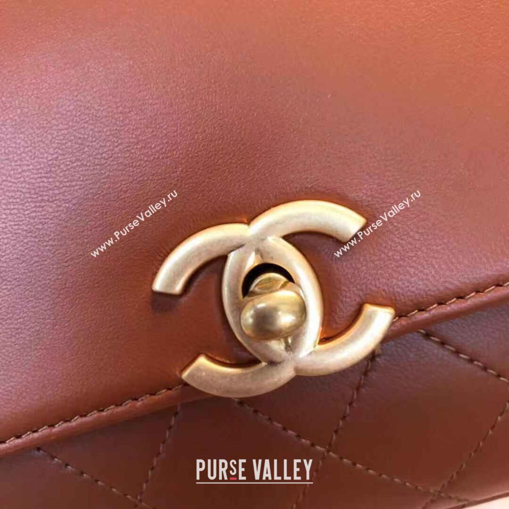 Chanel Original Leather Bag C5787 Brown