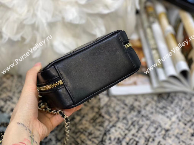Chanel Original Small Sheepskin camera bag AS1753 black