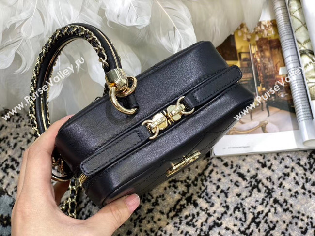 Chanel Original Small Sheepskin camera bag AS1753 black