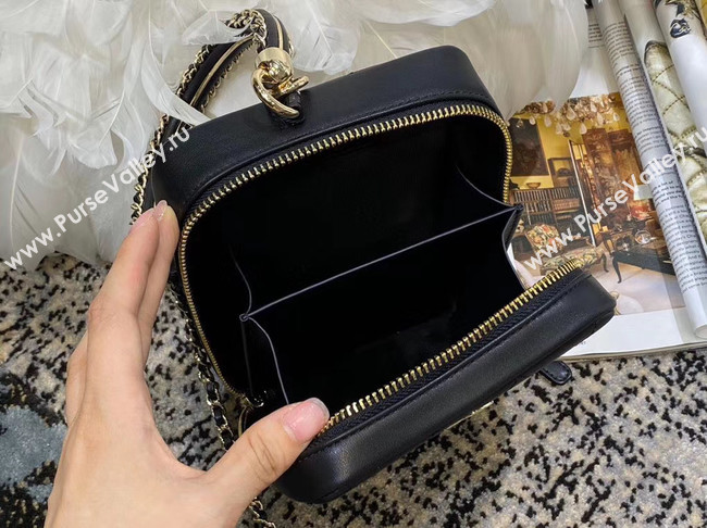 Chanel Original Small Sheepskin camera bag AS1753 black