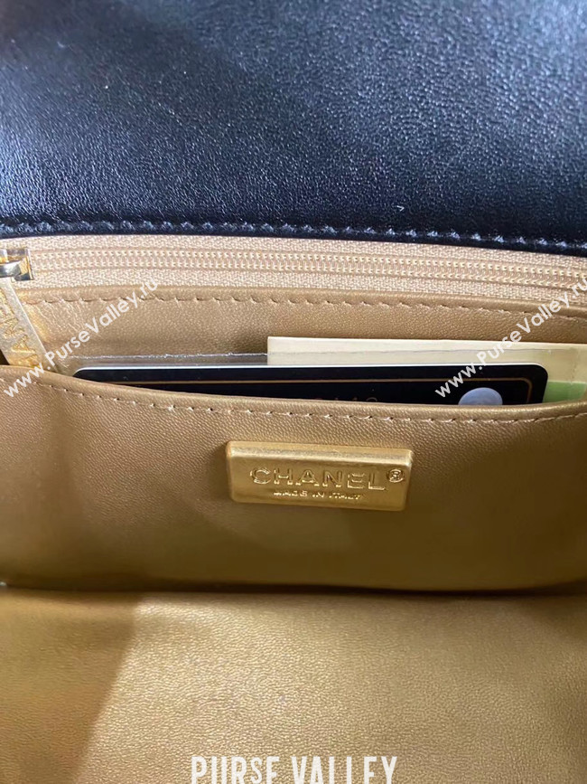 Chanel Original Small Snake skin flap bag AS1116 black