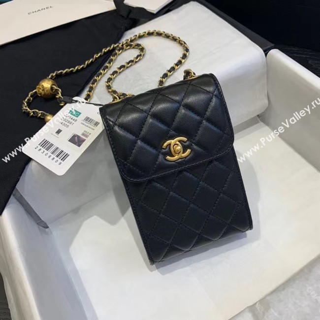 Chanel Original Small classic Sheepskin Shoulder Bag AP1448 black