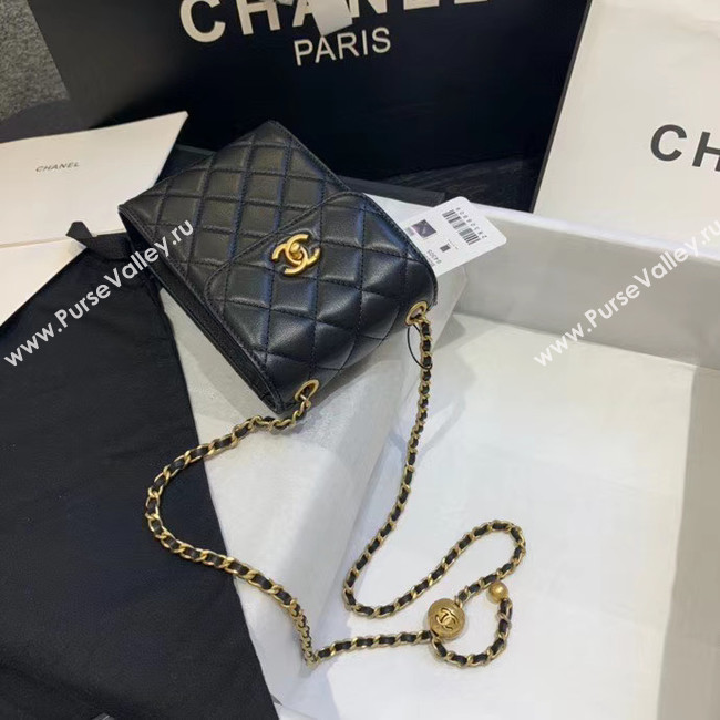 Chanel Original Small classic Sheepskin Shoulder Bag AP1448 black