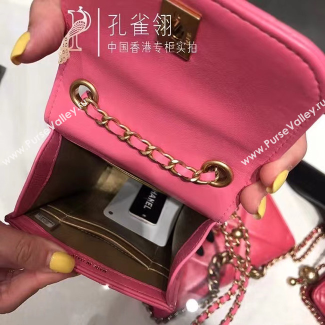 Chanel Original Small classic Sheepskin Shoulder Bag AP1448 pink