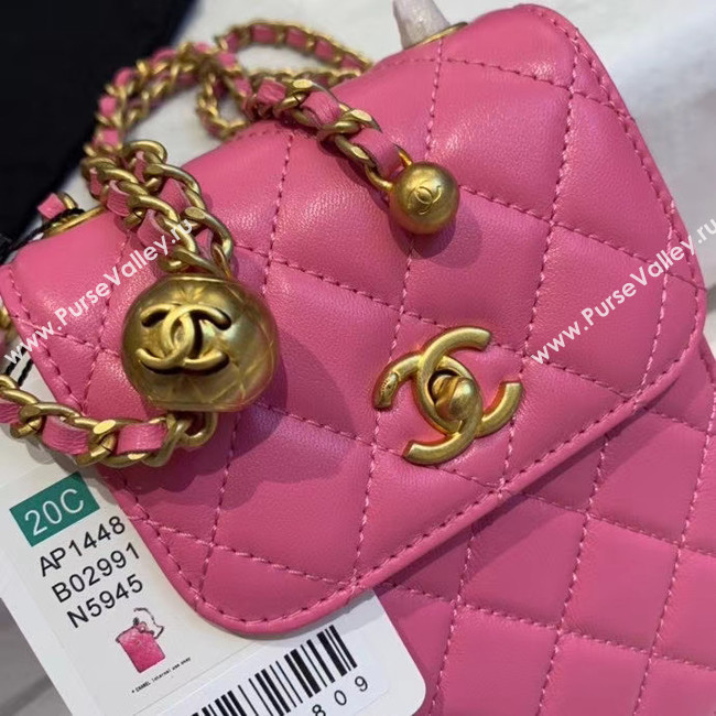 Chanel Original Small classic Sheepskin Shoulder Bag AP1448 pink