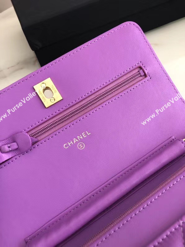 Chanel Original Small classic Sheepskin flap bag AS33814 Lavender