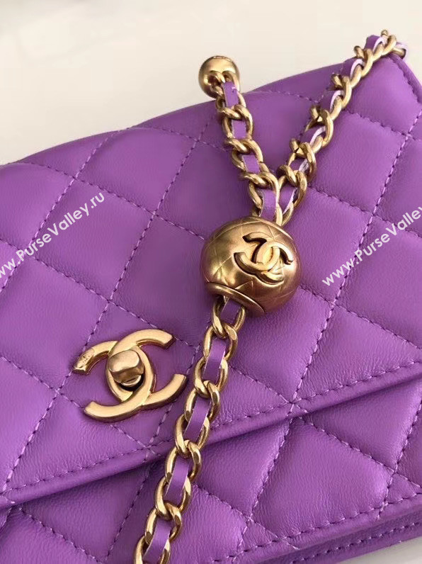 Chanel Original Small classic Sheepskin flap bag AS33814 Lavender
