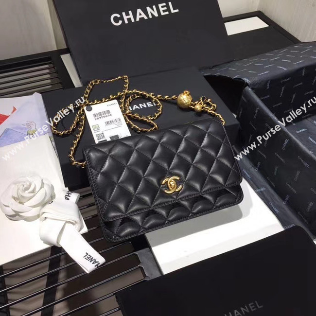 Chanel Original Small classic Sheepskin flap bag AS33814 black