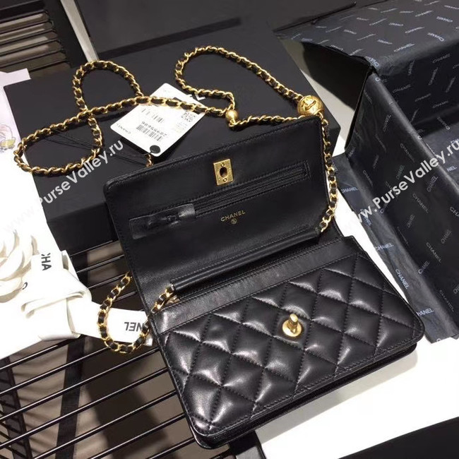 Chanel Original Small classic Sheepskin flap bag AS33814 black