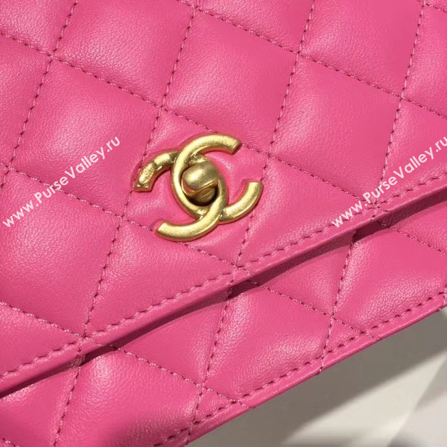 Chanel Original Small classic Sheepskin flap bag AS33814 rose
