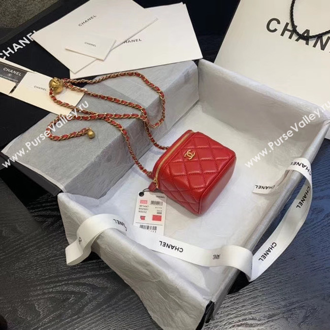 Chanel Original Small classic chain box handbag AP1447 red