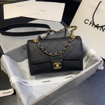 Chanel Original Soft Leather Small flap bag AS1459 black