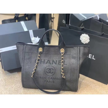 Chanel Shopping bag A66941 dark blue