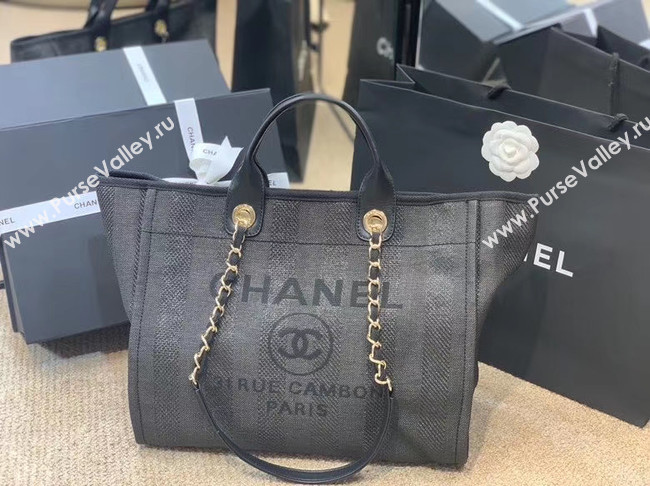 Chanel Shopping bag A66941 dark blue