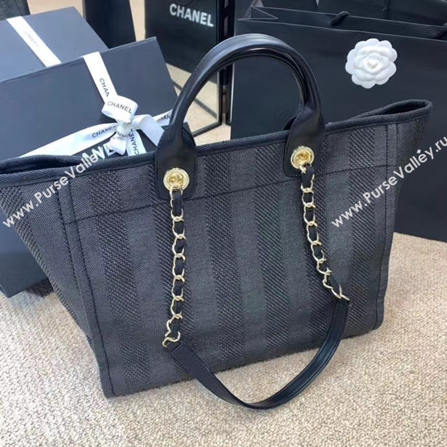 Chanel Shopping bag A66941 dark blue
