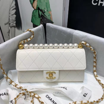 Chanel flap bag AP1001 white