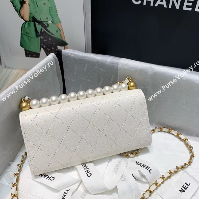 Chanel flap bag AP1001 white