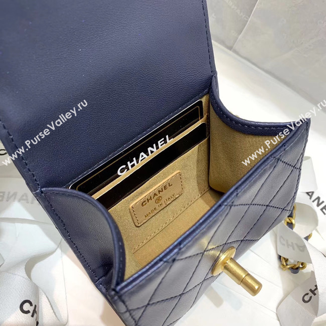 Chanel flap bag AP0997 Navy Blue