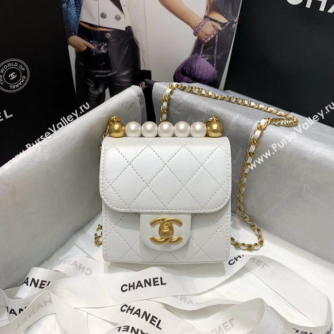 Chanel flap bag AP0997 white