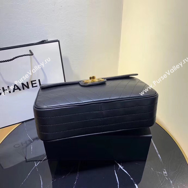 Chanel flap bag leather & Gold-Tone Metal 57276 Royal Blue