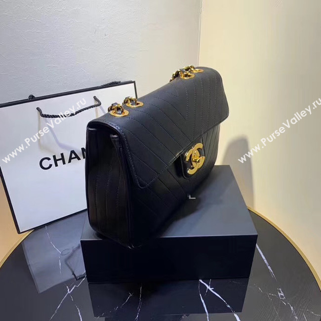 Chanel flap bag leather & Gold-Tone Metal 57276 Royal Blue