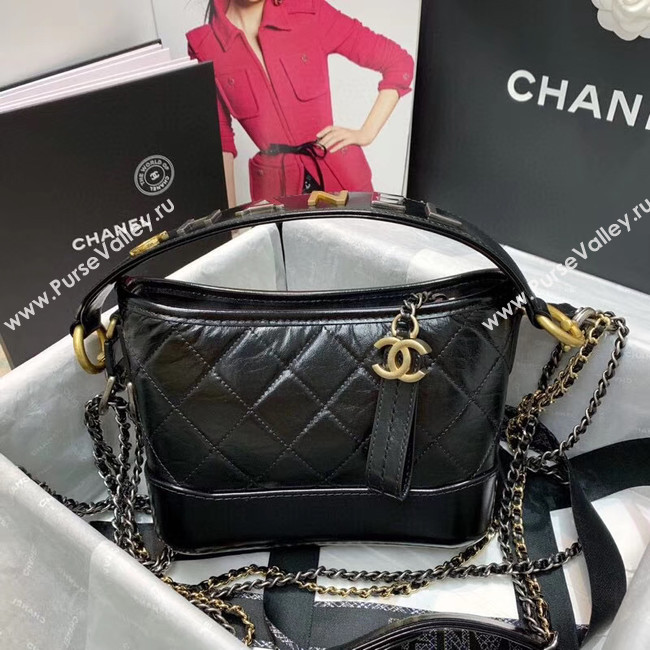 Chanel gabrielle small hobo bag AS0865 black