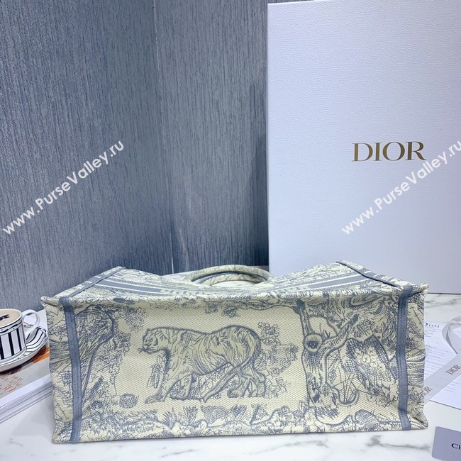 DIOR BOOK TOTE BAG IN EMBROIDERED CANVAS C1286-5