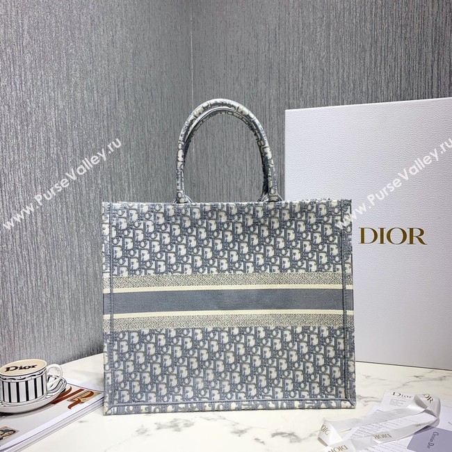 DIOR BOOK TOTE BAG IN EMBROIDERED CANVAS C1286-6