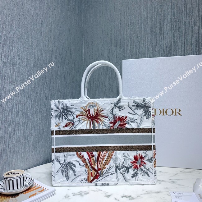 DIOR BOOK TOTE BAG IN EMBROIDERED CANVAS C1286-7