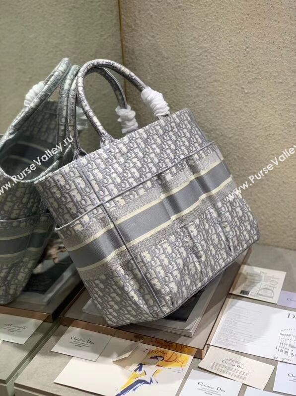 DIOR Beach Bag CANVAS C0175 GREY